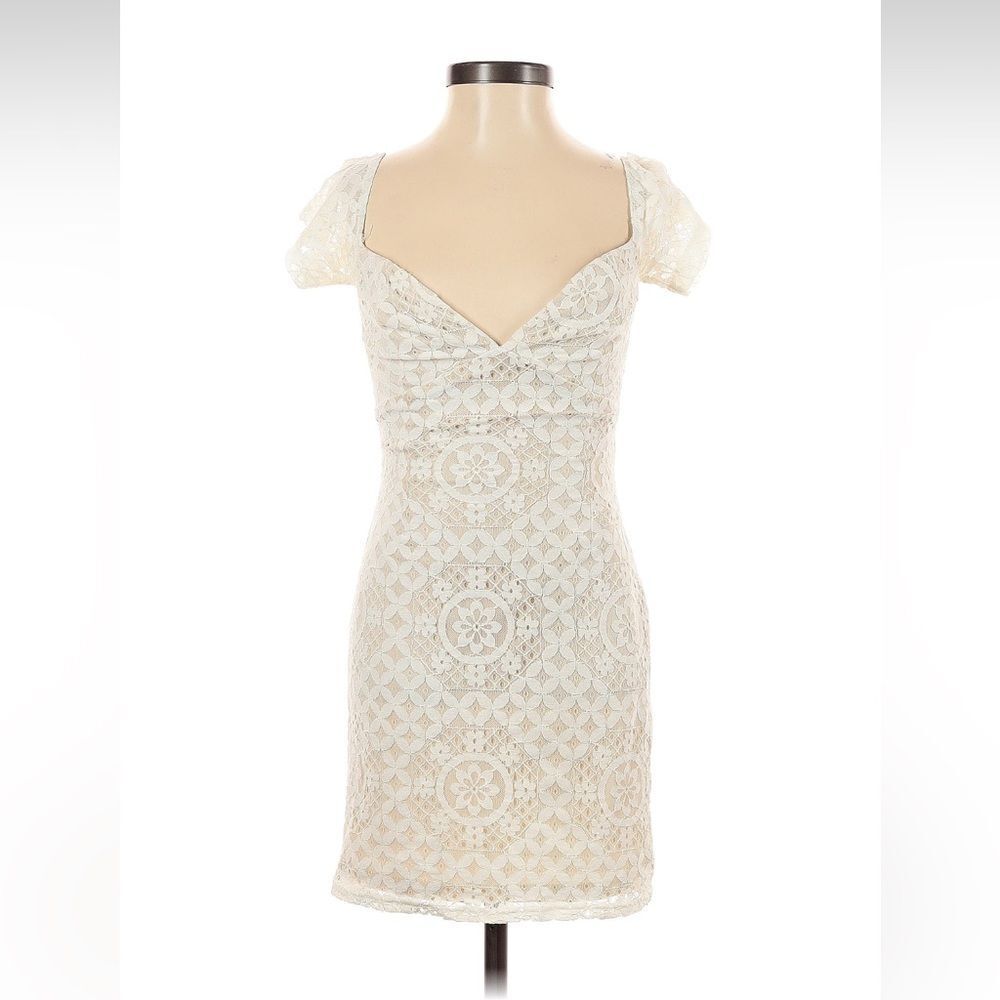 Superdown White Lace Dress size xs